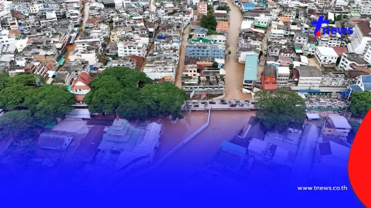 ด่วน เชียงรายแจ้งเตือนยกของขึ้นที่สูง แม่น้ำสายล้นตลิ่ง 4 ชุมชน