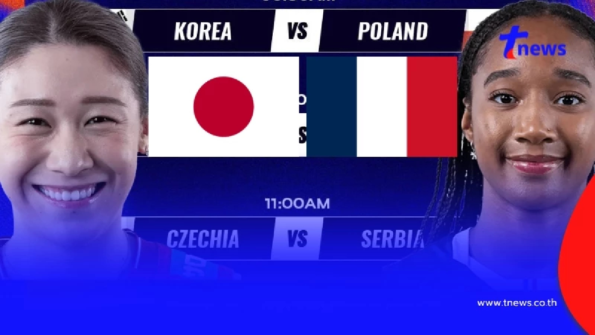 "ดูวอลเลย์บอลสด" ญี่ปุ่น vs ฝรั่งเศส วอลเลย์บอล VNL 2025 ถ่ายทอดสด