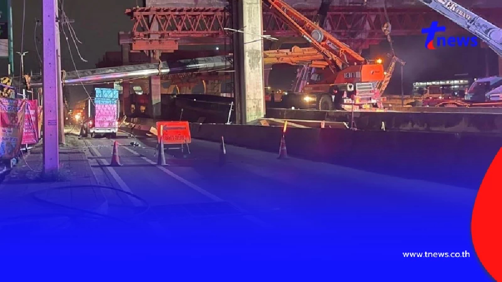 กรมทางหลวง สั่งหยุดงาน 3 วัน เหตุรถเครนพลิกคว่ำทับกระบะ บน ถ.พระราม 2