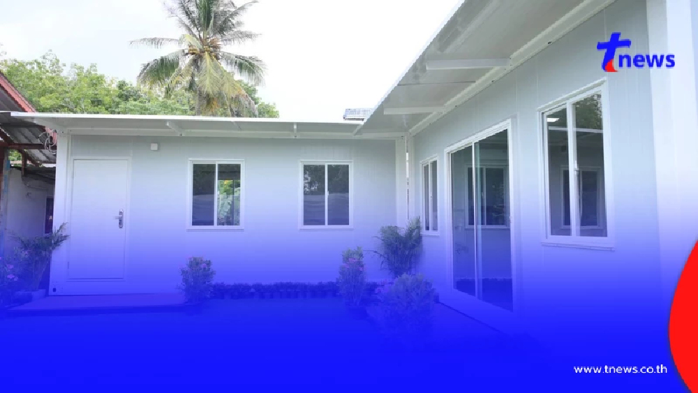 มอบบ้านน็อคดาวน์หลังใหม่ผู้ประสบภัยเหตุปะทะชายแดนไทย-กัมพูชา