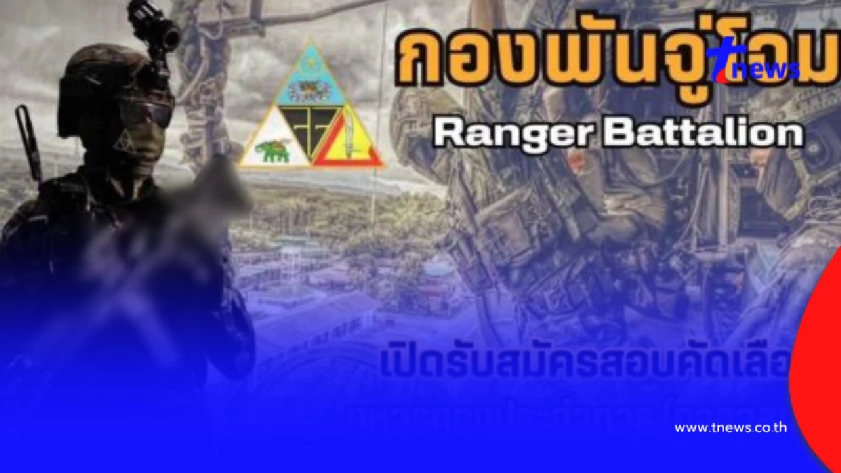 เปิดรับสมัคร "กองพันจู่โจม" จำนวน 72 อัตรา 15 ส.ค. - 30 ก.ย. 68