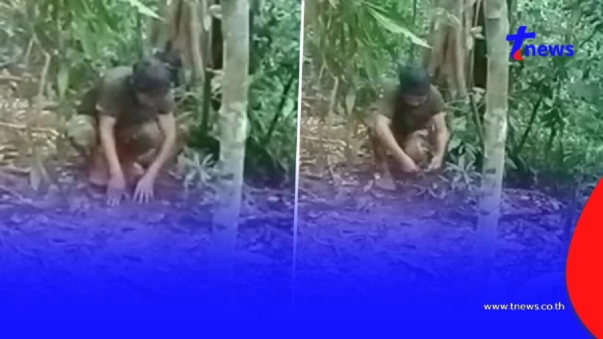 หลักฐานชัด เปิดคลิปแฉทหารเขมร ย่องขุดหลุมวางทุ่นระเบิดฝั่งไทย