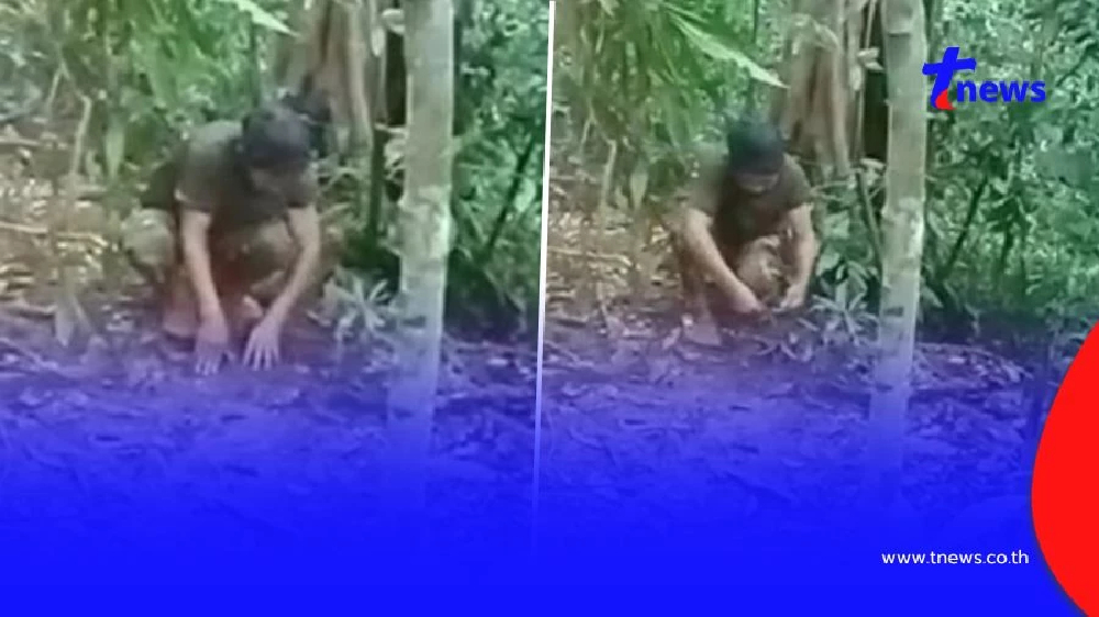 หลักฐานชัด เปิดคลิปแฉทหารเขมร ย่องขุดหลุมวางทุ่นระเบิดฝั่งไทย