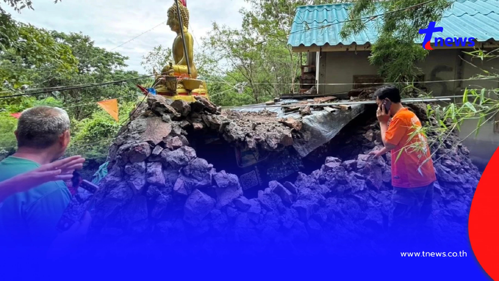 สุดสลด ถ้ำถล่ม หินทับร่างพระมรณภาพ ในที่พักสงฆ์ จ.ลพบุรี