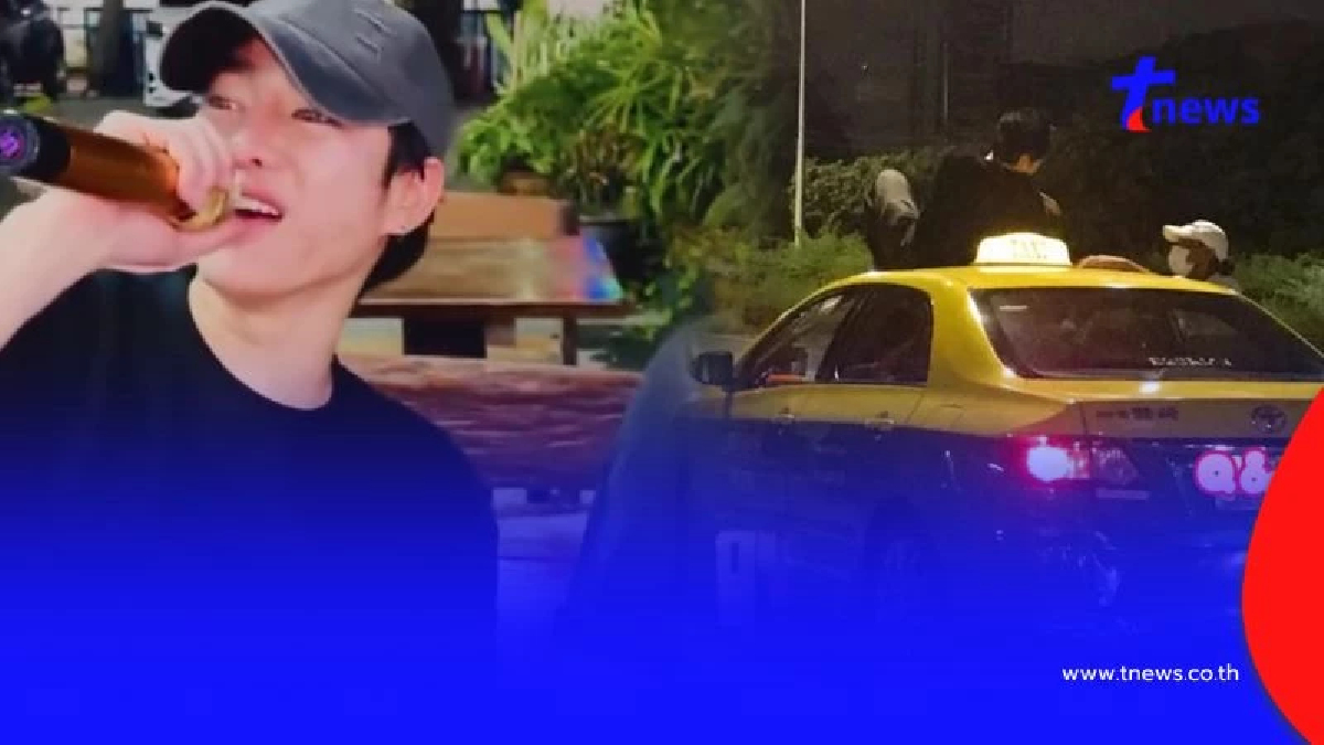 เปิดภาพ "เป๊ก ผลิตโชค" นั่งบนหลังคาแท็กซี่ ก่อนไปมีเรื่องในปั๊ม