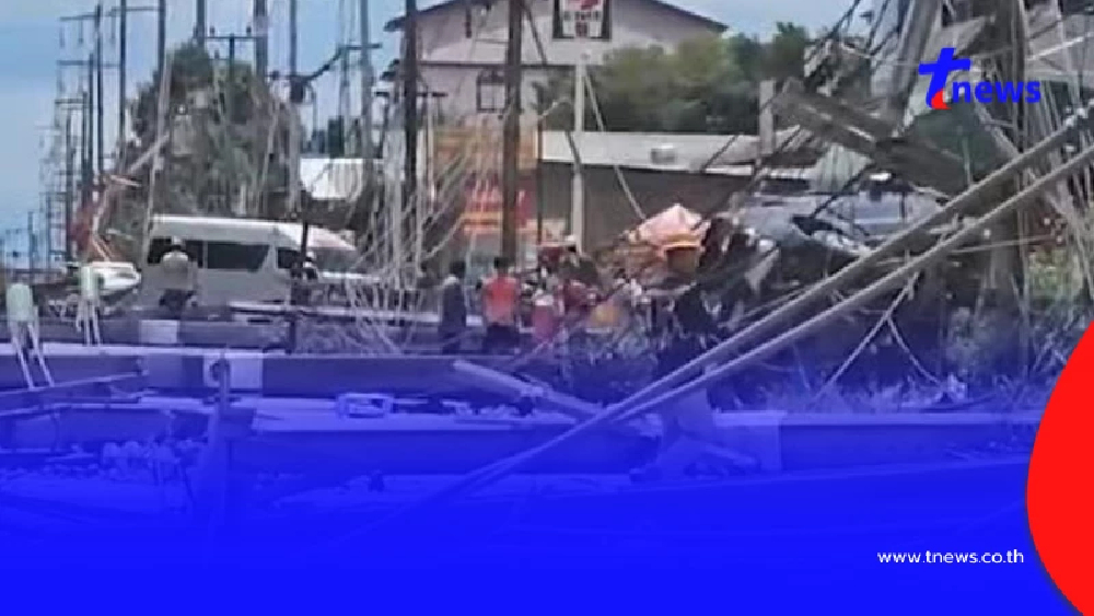 ส่องทะเบียนรถ หนุ่มขับชนเสาไฟฟ้าล้ม 12 ต้น โชคดีไม่เป็นอะไรมาก