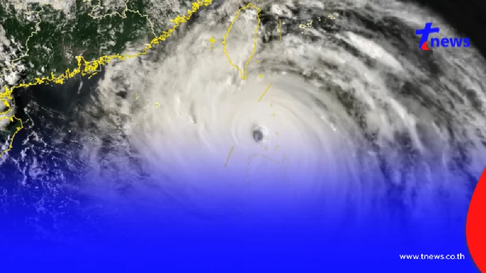 เส้นทางไต้ฝุ่น"รากาซา" เตือนไทยฝนตกหนักหลายพื้นที่ 23–26 ก.ย.