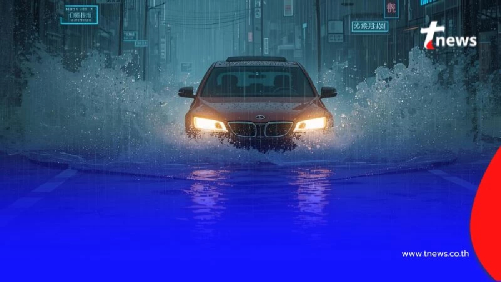 เช็กก่อนลุย ขับรถลุยน้ำท่วมต้องทำอย่างไร ให้ปลอดภัยกับรถและคน