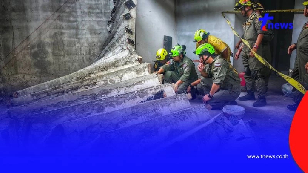 สลดคนงานถูกบันไดถล่มทับร่างดับอนาถ ย่านถนนเทียมร่วมมิตร