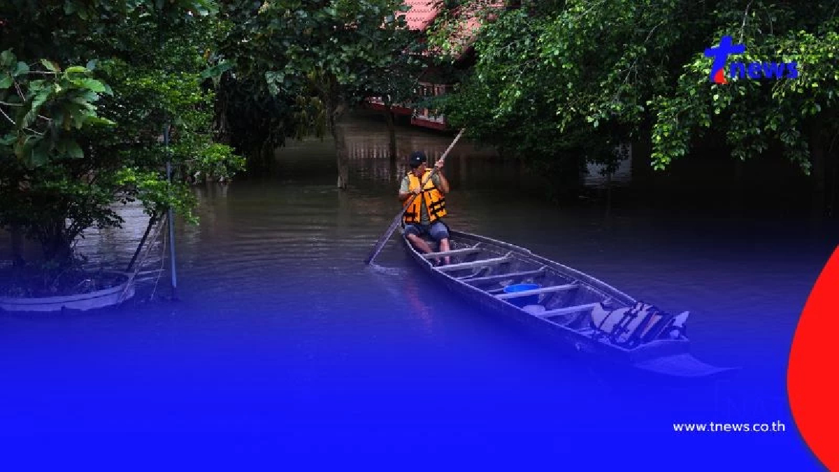 น้ำไหลบ่าท่วมเต็มพื้นที่ “สถานปฏิบัติธรรมสติภาวนาภิรตาราม”