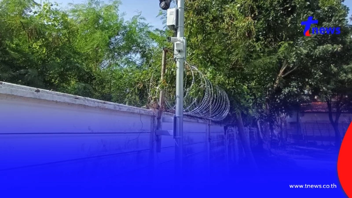 เปิดภาพรั้วอิเล็กทรอนิกส์ ชายแดนไทย-กัมพูชา เริ่มติดตั้งแล้ว