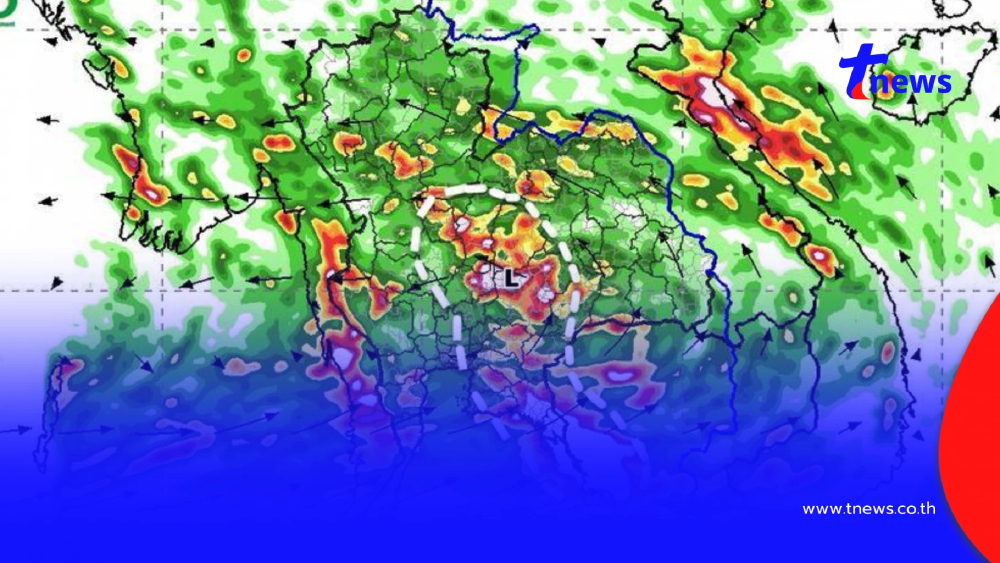 เปิดภาพเส้นทางมรสุมเข้าไทย 14-23 ก.ย. เช็กภาคไหนเตรียมเจอฝนหนัก