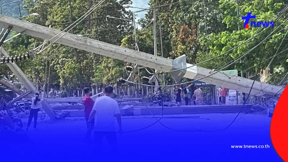 สรุปความเสียหาย รถส่งน้ำ ชนเสาไฟฟ้าล้ม 52 ต้น บ้านเรือน-รถพังยับ