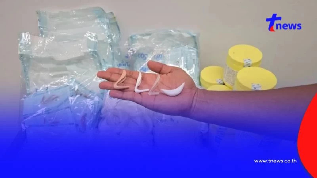 CIB ทลายแหล่งซิลิโคน เสริมคาง-เสริมจมูก ยึดของกลางหมื่นชิ้น