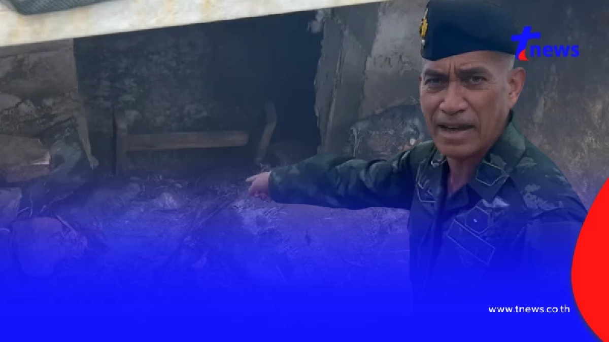 โพรงลับ "เสธ.เบิร์ด" ชี้จุดเขมรใช้หลบบนภูมะเขือ จบศึกกลิ่นศพโชย
