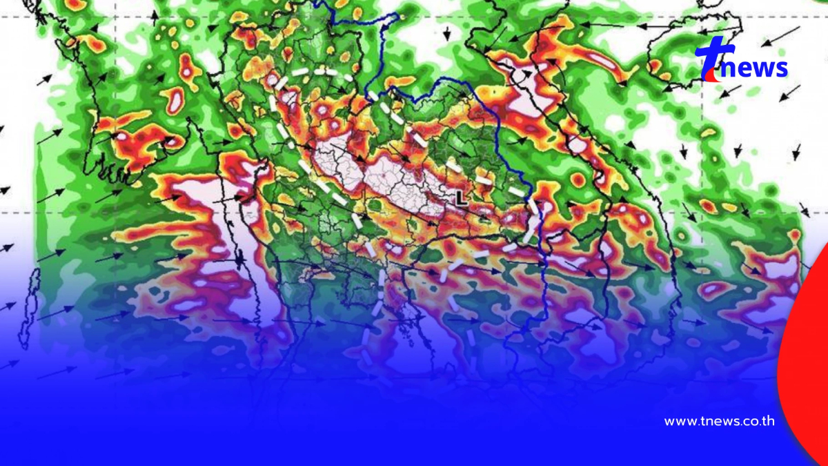 เปิดเส้นทางมรสุมกำลังแรง 17-26 ก.ย. ภาคไหนฝนเพิ่มขึ้น ฝนตกหนัก