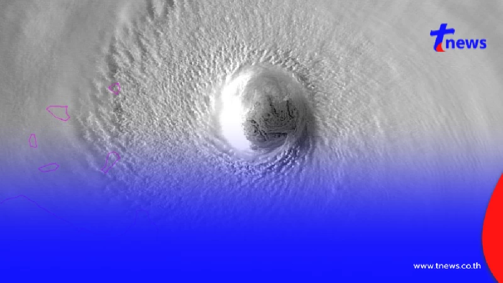 เปิดภาพพายุไต้ฝุ่น"รากาซา"ทวีกำลังเป็น"ซูเปอร์ไต้ฝุ่น"