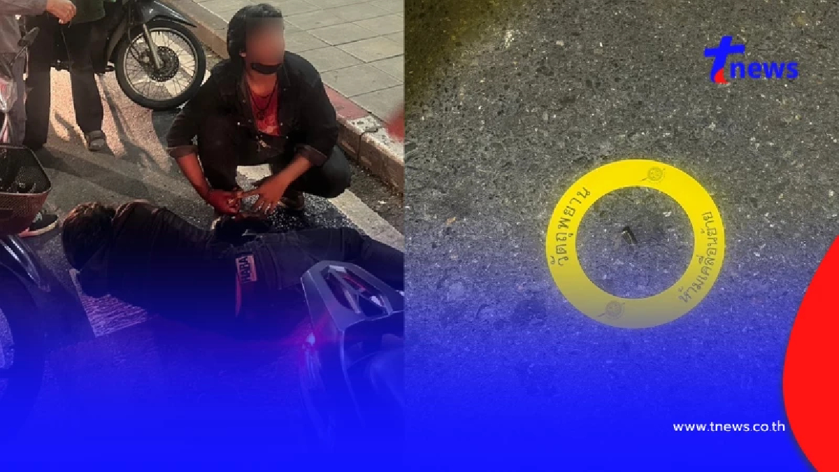 อุกอาจ 2 โจ๋ ขี่จยย.ไล่ยิงอริกลางเมือง คลิปวงจรปิดมัดตัว