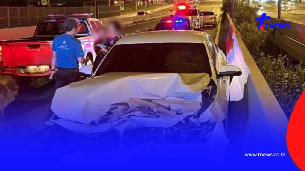 สาว 37 เมาสุราซิ่ง BMW ย้อนศร พุ่งชนระเนระนาด รถเสียหาย 10 คัน
