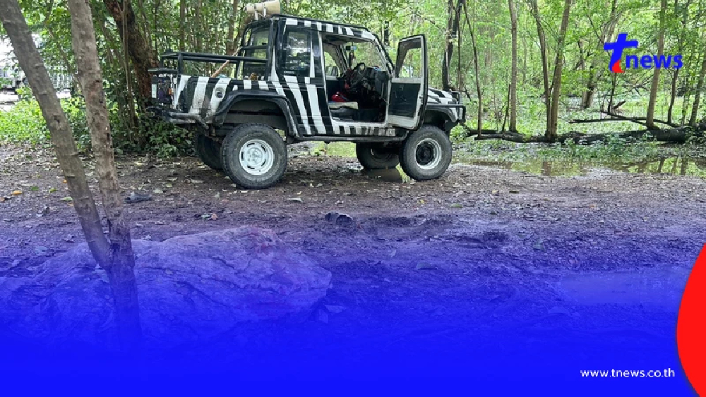 เปิดภาพจุดเกิดเหตุ เผยสภาพภายในรถ นายเจียน เจ้าหน้าที่ดูแลสิงโต