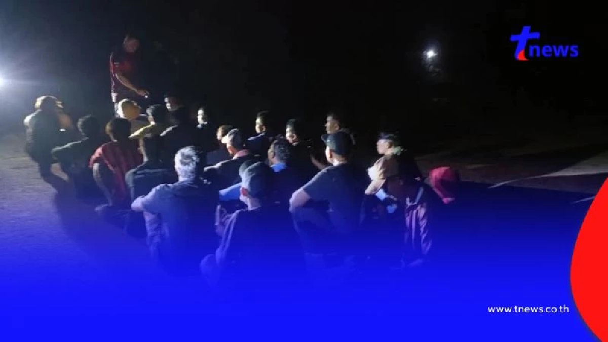 กกล.บูรพา จับแรงงานกัมพูชา 37 คน ลักลอบเข้าไทยแนวชายแดนโคกสูง