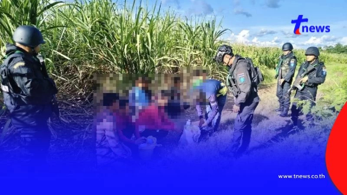 สกัดจับแรงงานกัมพูชากว่า 10 ราย ลักลอบเข้าเมือง จ.สระแก้ว