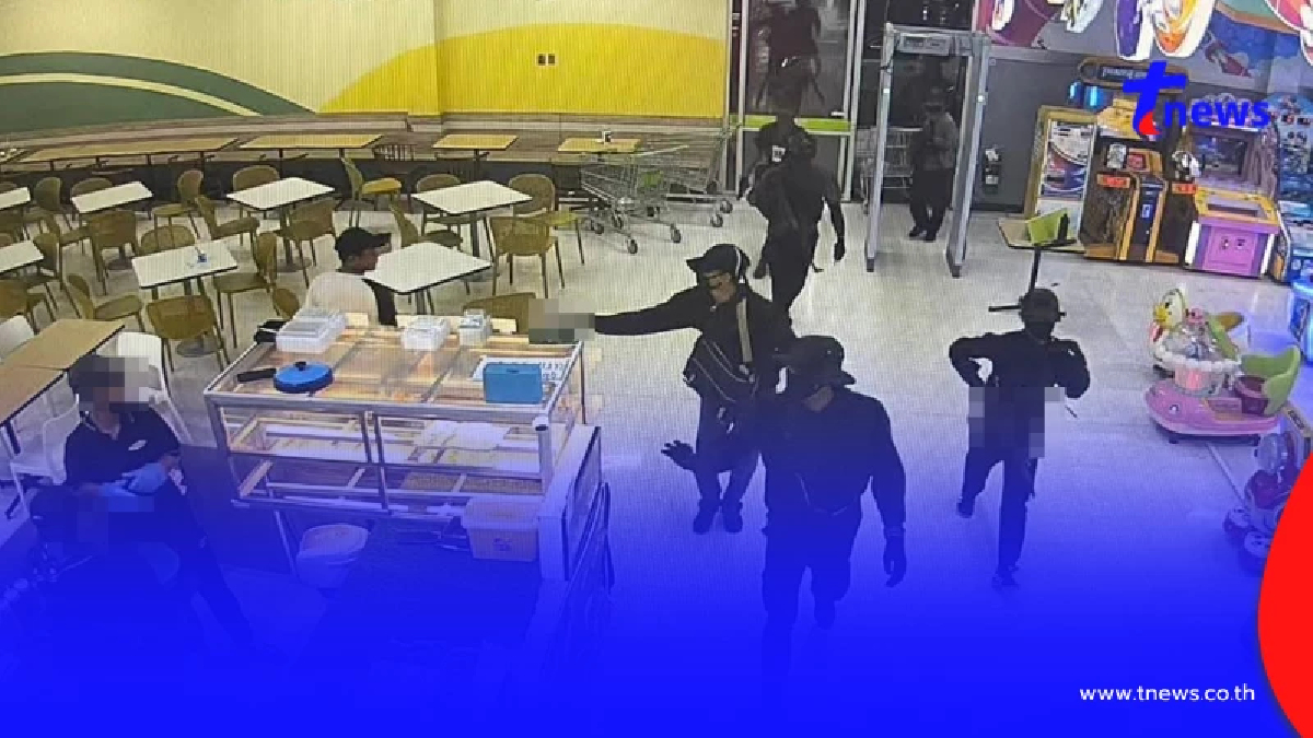 นาทีปล้นทอง36ล้าน แก๊งคนร้ายอาวุธครบมือ คาดเผ่นหนีมาเลย์ฯแล้ว