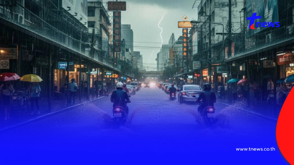 เตือนร่องมรสุมพาดผ่าน 34 จังหวัด ฝนเพิ่มขึ้น ฝนตกหนัก กทม. โดนเต็มๆ