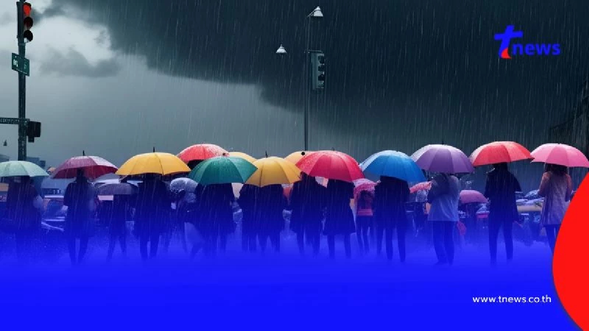 กรมอุตุฯ เตือน สภาพอากาศวันนี้ ฝนถล่ม 35 จังหวัด กทม. ฝน 70%