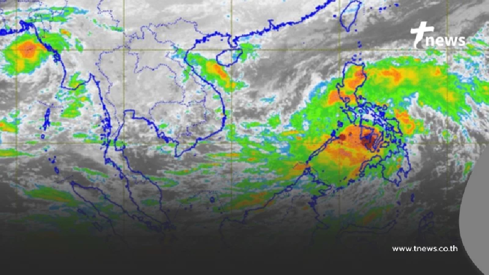 เส้นทางไต้ฝุ่น"คัลแมกี"เตือน 7–9 พ.ย. ฝนหนักถึงหนักมากบางพื้นที่