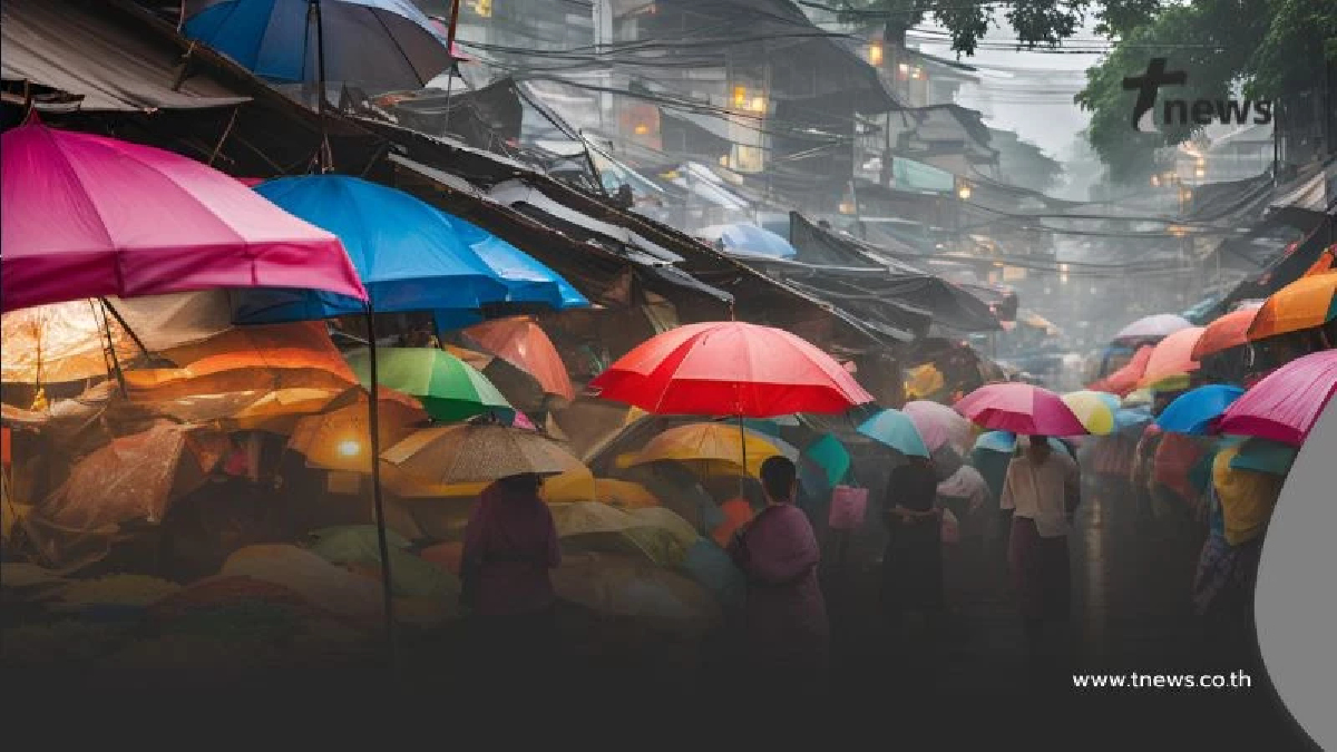 กรมอุตุฯ อัปเดต สภาพอากาศเมฆมากและฝนตกต่อเนื่องในหลายพื้นที่