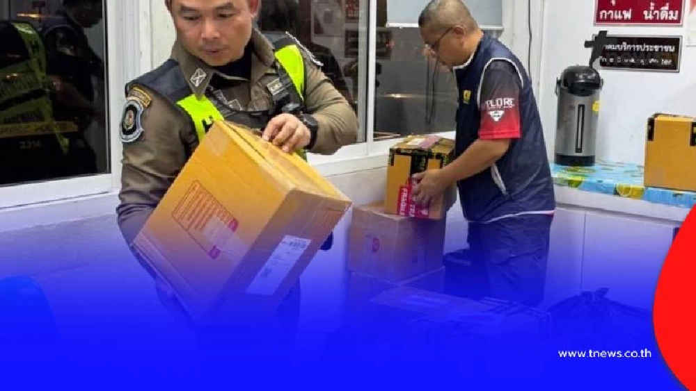 CIB สกัดขบวนการขนบุหรี่เถื่อน ยึดของกลาง 200 กล่อง กว่า 7,330 ซอง