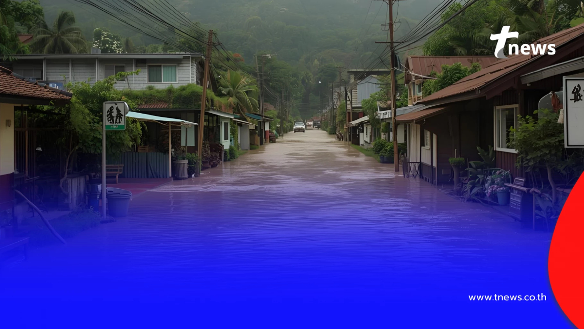 สทนช. เตือน 6 จังหวัด 39 อำเภอ ระวังน้ำท่วมฉับพลัน 23 - 25 พ.ย. 68