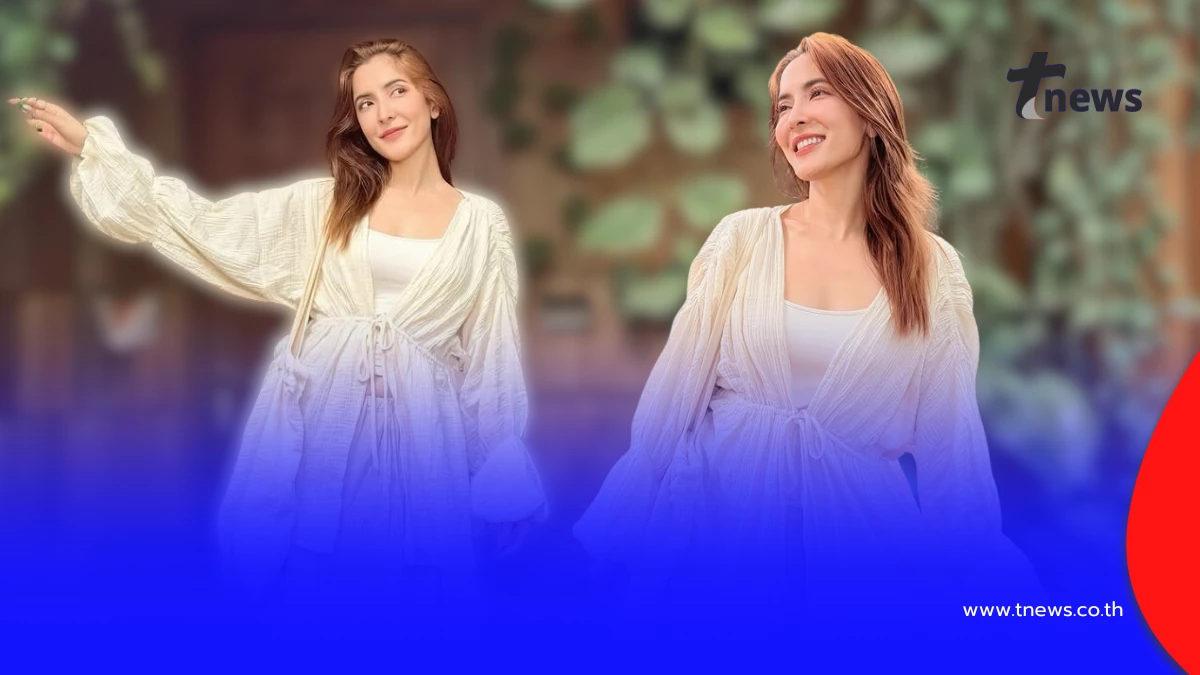 รอยยิ้มหวาน ๆ ของพิ้งกี้ สาวิกา กับแคปชันฮีลใจกลางธรรมชาติ