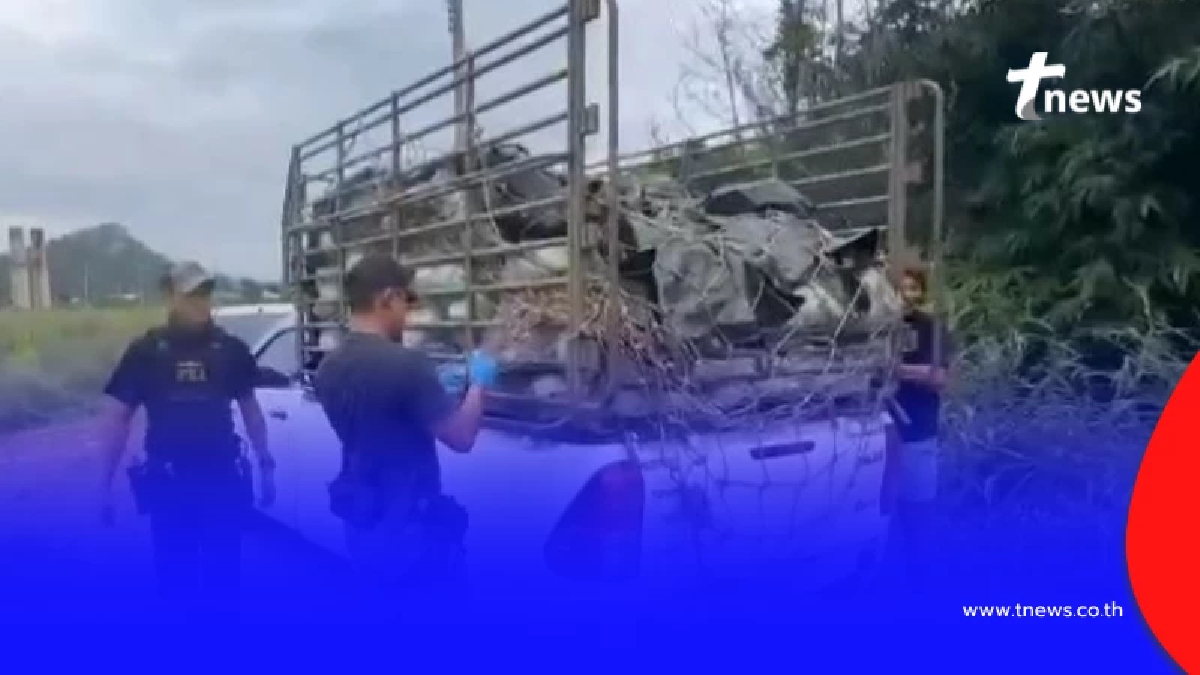 สกัดจับ รถขนผักบังหน้า ซุกไอซ์ 600 กก. เกือบหลุดเข้าภาคกลาง