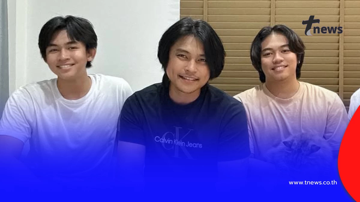 แฟนๆตกใจ “ฟลุ๊ค ไอน้ำ” โพสต์ภาพลูกๆ โตไวจนคิดว่าน้องชาย