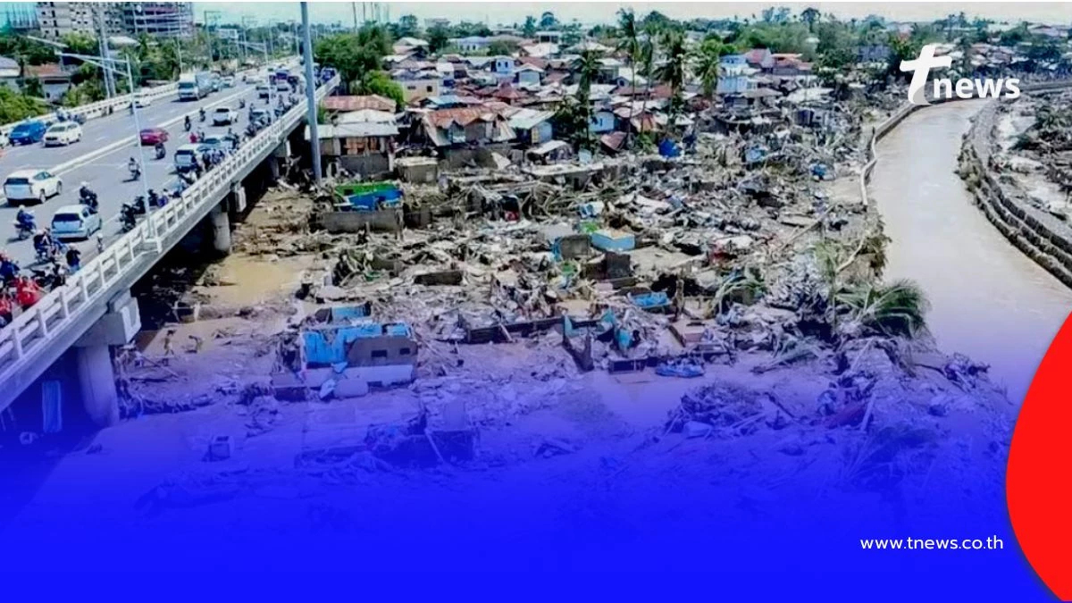 เปิดภาพความเสียหายหลัง "ไต้ฝุ่นคัลแมกี" ถล่มฟิลิปปินส์ บ้านเรือนเสียหายจำนวนมาก