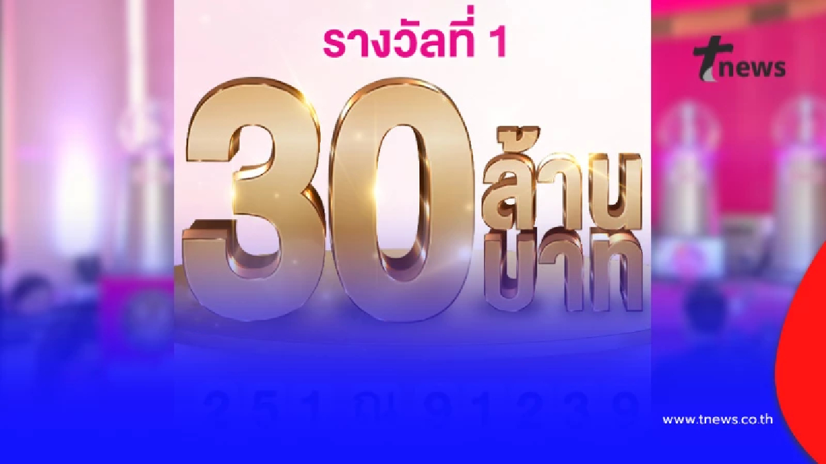 สลากออมสิน แตก 30 ล้าน ยินดีเศรษฐีป้ายแดง รับทรัพย์ก้อนใหญ่