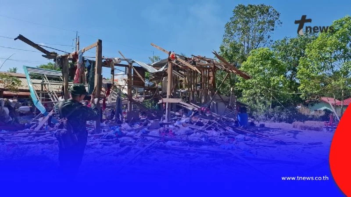 เปิดภาพกัมพูชายิงจรวด BM-21 ถล่ม ชุมชน–วัด–โรงเรียน-รพ. พังยับ