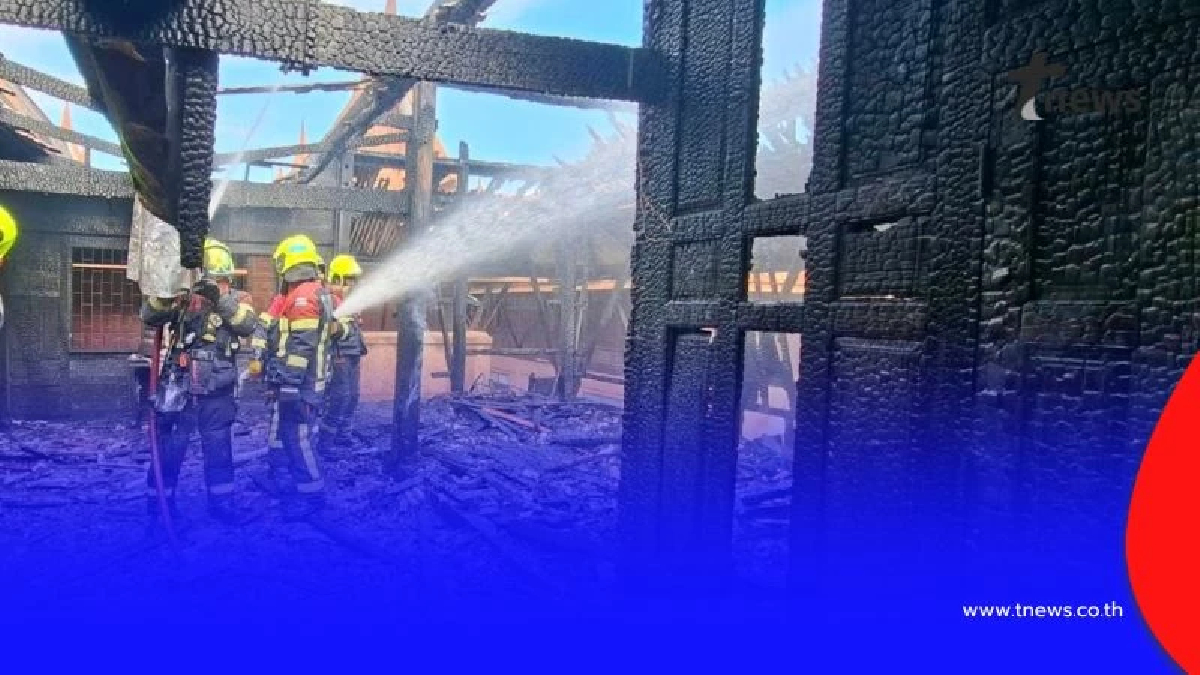เกิดเหตุเพลิงไหม้กุฏิพระวัดนวลจันทร์ แขวงนวลจันทร์ เขตบึงกุ่ม