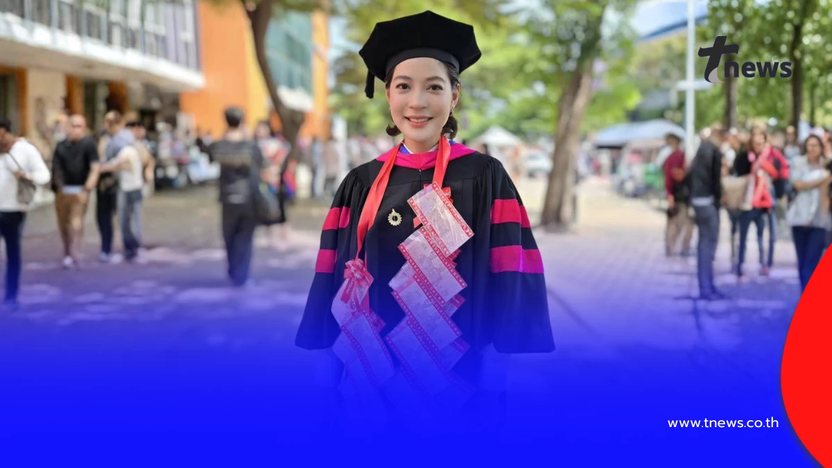 ปลื้มใจทั้งครอบครัว! “สายป่าน” เข้ารับมหาบัณฑิตนิเทศศาสตร์