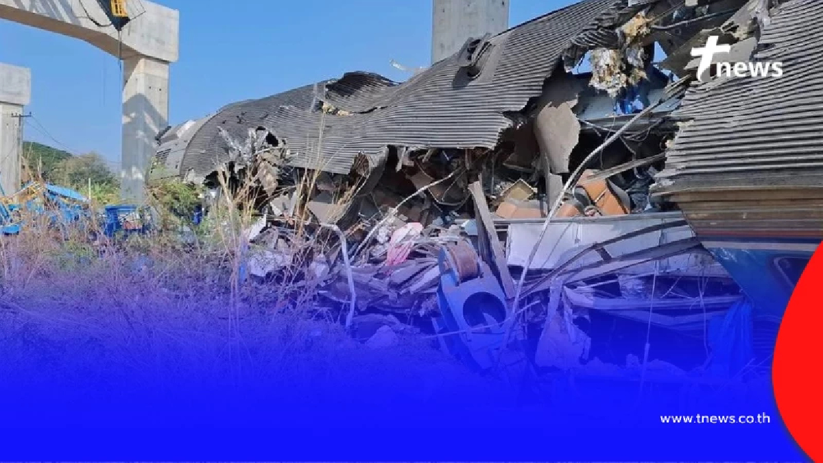 ไม่มีใครคาดคิด จังหวะเครนถล่ม ถึงว่าทับรถไฟ กลายเป็นโศกนาฏกรรม