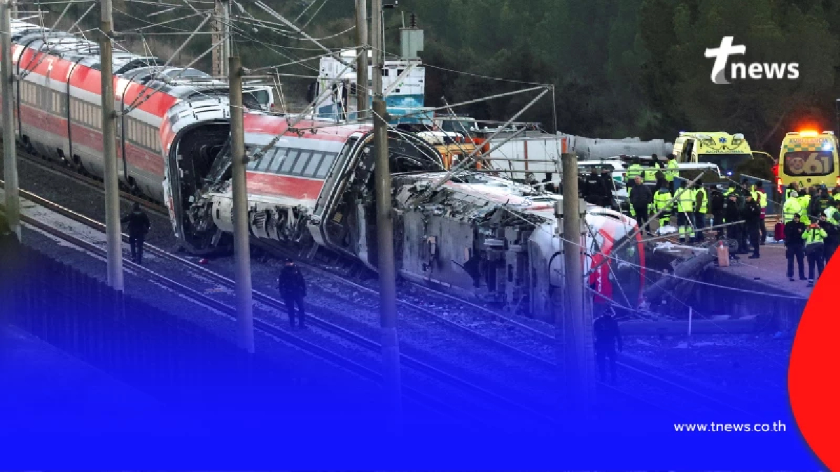 หนักมาก ยอดเสียชีวิตล่าสุด รถไฟความเร็วสูงสเปนตกรางชนขบวนสวน
