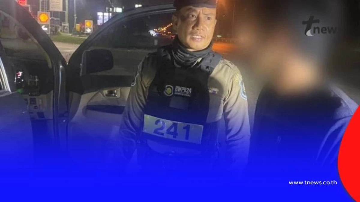 ตำรวจทางหลวงชุมพรจับกุมชาย พกพาอาวุธ-เสพยาบ้าขณะขับรถ