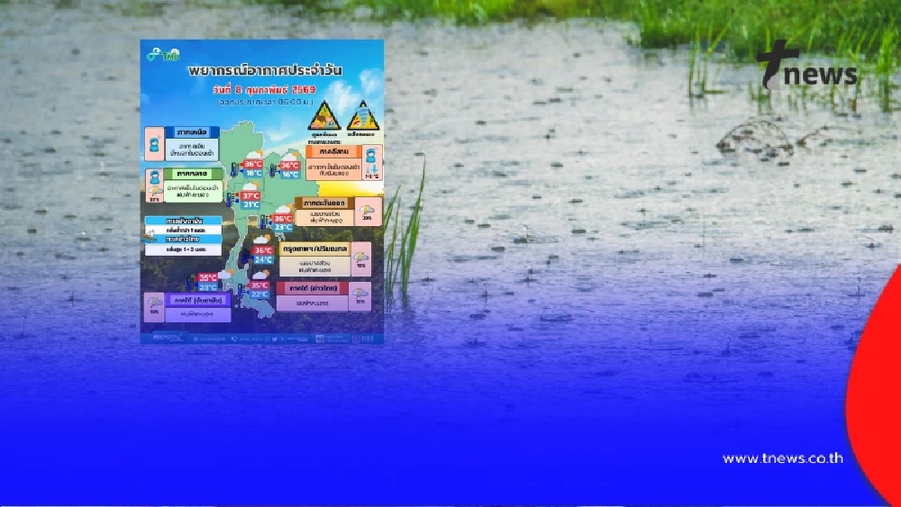 เตรียมรับมือ! อุตุฯ แจ้งมวลอากาศเย็นลูกใหม่ อีสานหนาว กทม.ฝนตก