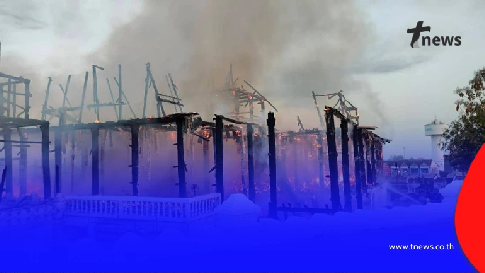 เกิดเหตุเพลิงไหม้ภายในวัดม่อนสัณฐาน (ปู่ยักษ์)  จ.ลำปาง