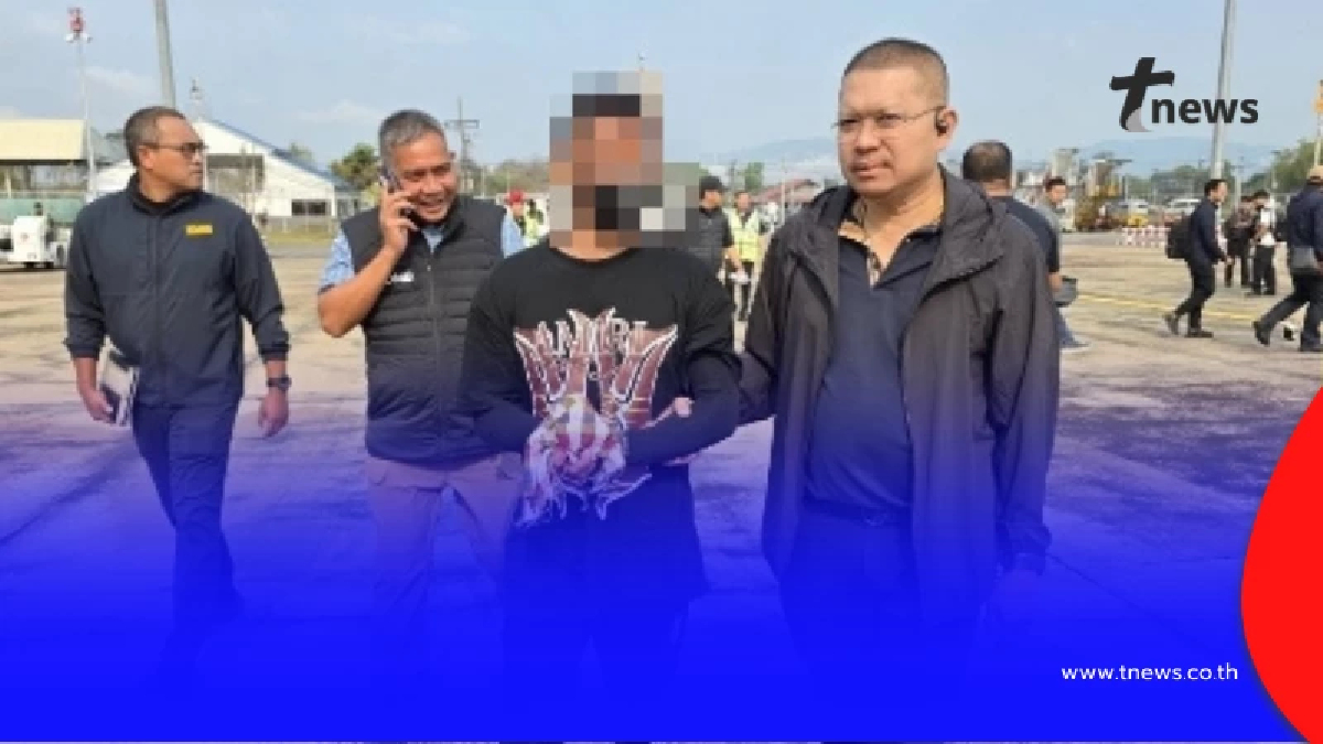 คุมตัว “ทิว” ผู้ต้องหาคดีชิงทองห้างดังย่านสุขุมวิท 50 ถึง สน.พระโขนง