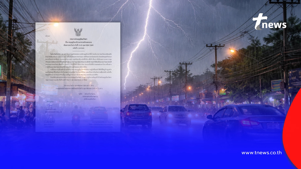 ประกาศ ฉ.3 เปิดพื้นที่รับมือพายุฤดูร้อน ฝนตกหนัก ลมแรง 23-25 ก.พ.