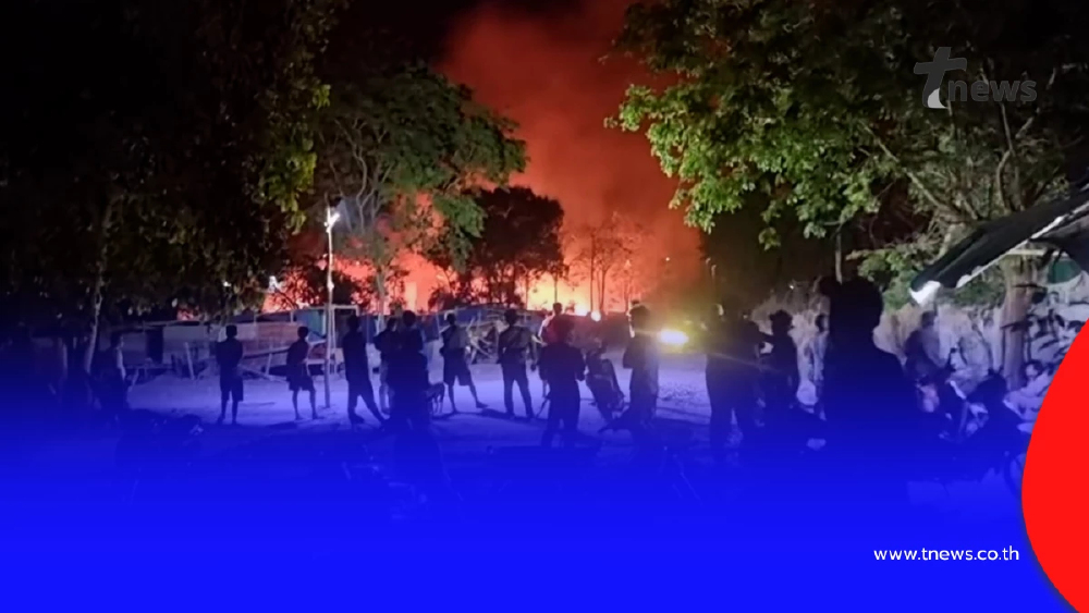 เกิดเหตุไฟไหม้แคมป์แรงงานเขมรกลางดึก ก่อนกล่าวอ้างทหารไทยทำ