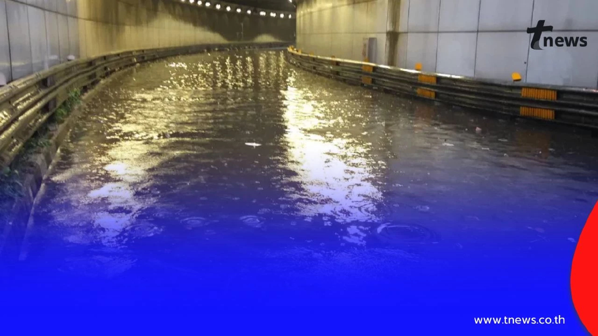 ล้างท่อระบายน้ำ! ปิดอุโมงค์ลอดรถยนต์ฝั่งดินแดง 19 มี.ค.69